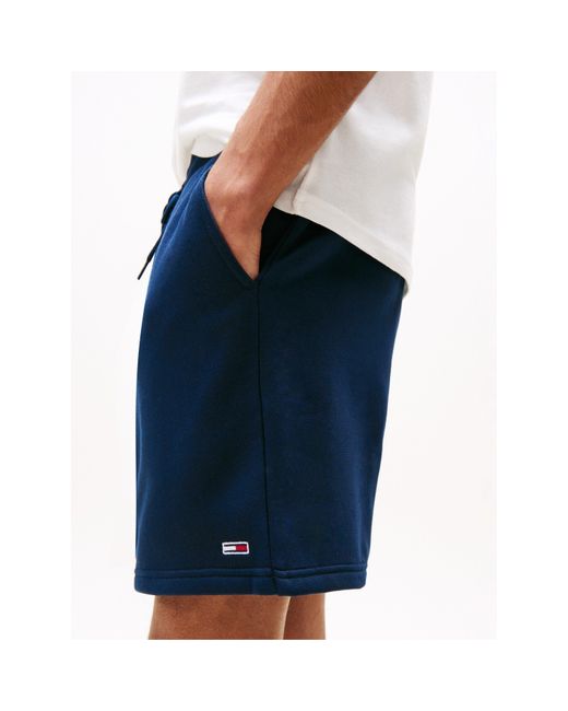 Tommy Hilfiger Blue Fleece Jogger Shorts for men