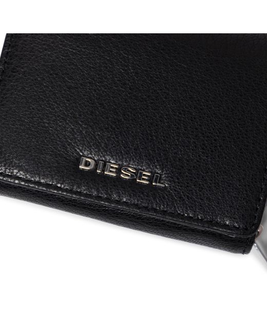DIESEL Black Spejap Tri-Fold Wallet for men