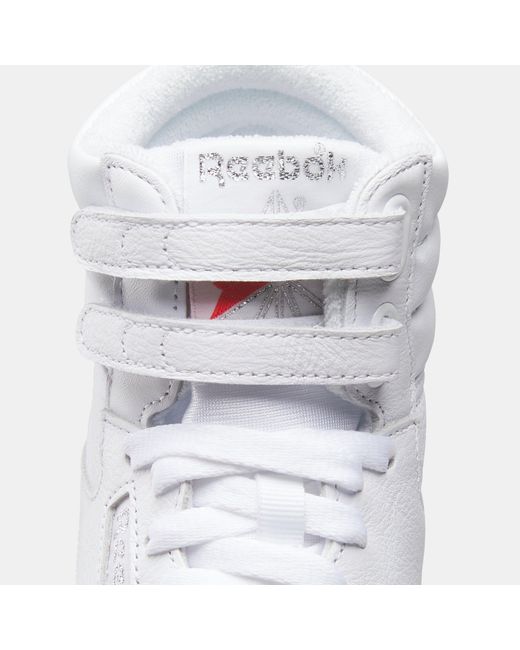 Reebok White Freestyle Hi High-Top Trainers
