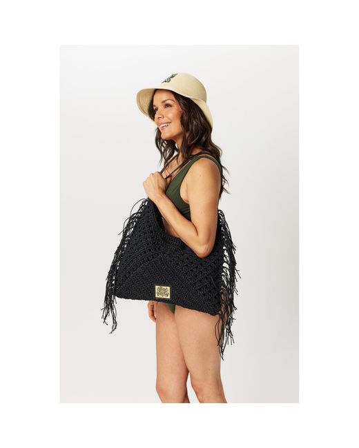 Biba Black Fringe Shoulder Bag