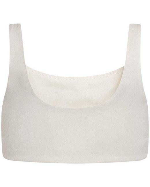 GIRLFRIEND COLLECTIVE White Tommy Non Wired Medium Impact Sports Bra