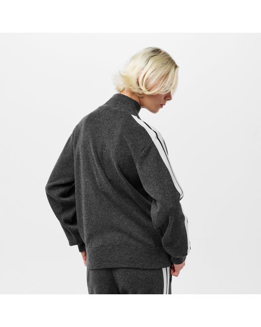 Palm Angels Gray Knitted Tracksuit Top