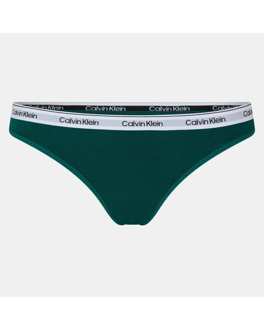 Calvin Klein Green 3 Pack Thongs