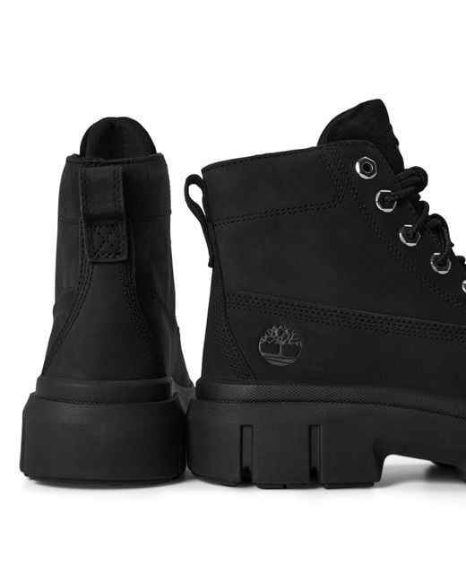 Timberland Black Greyfield Mid Lace Up Boot Medium B