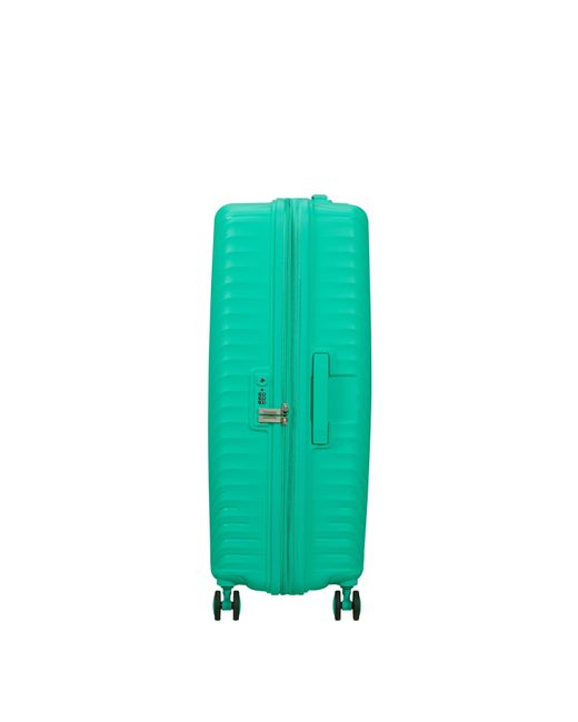 American Tourister Green Diablast Spinner 78X49X31/34Cm Exp Tsa Large Hard Suitcase