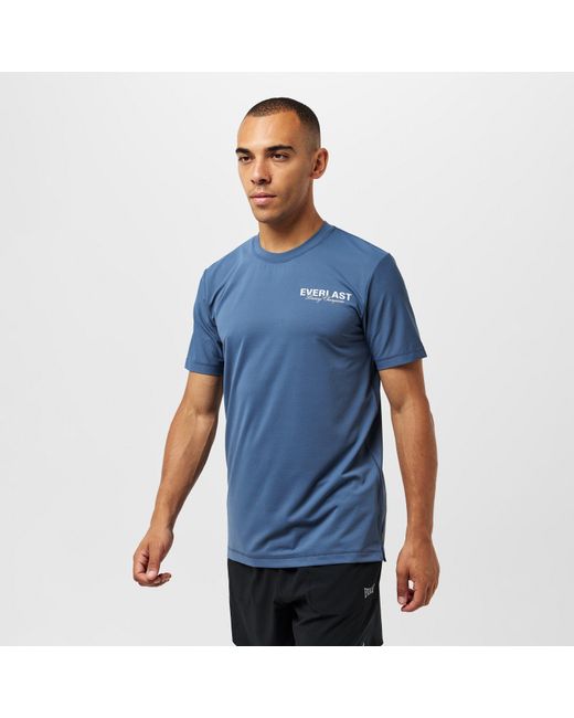 Everlast Blue Stripe Poly T-Shirts for men