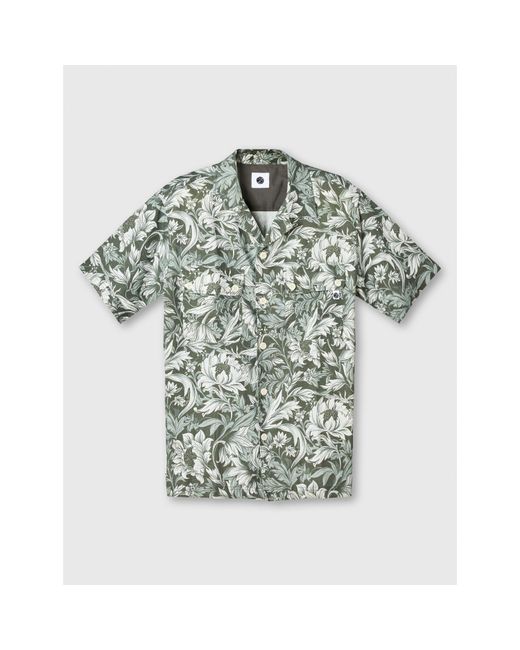 Pretty Green Green Patterned Short Sleeve Shirt for men