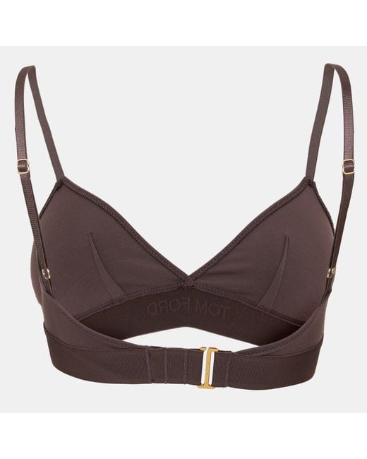 Tom Ford Brown Logo Modal Signature Bra