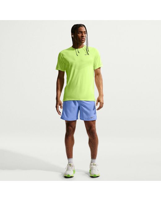 Nike Blue Miler 7 Performance Running Shorts for men