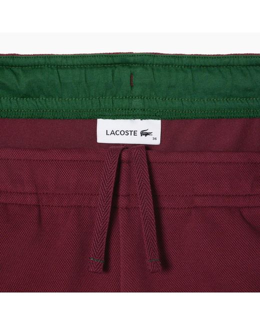 Lacoste Red Sweatpants