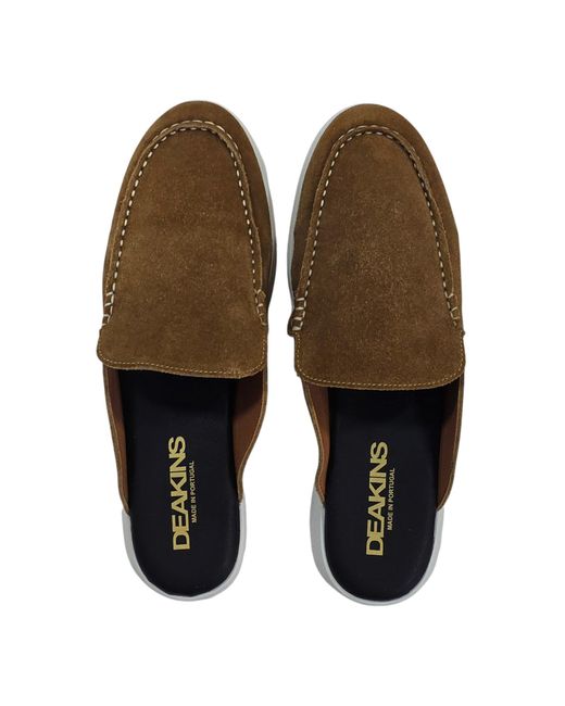 Deakins Brown Deaks Antonelli Flat Mules for men