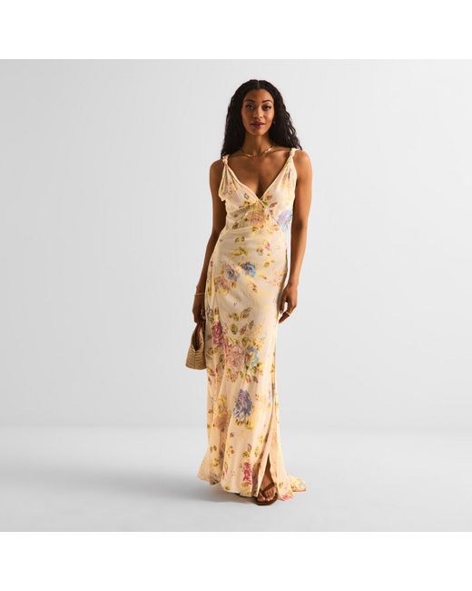 Never Fully Dressed Metallic Sofia Maxi Dress