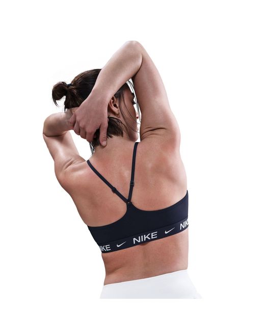Nike Blue Indy Light Support Padded Sports Bra