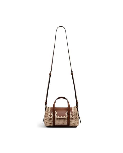 Radley Natural Chancery Raffia Leather Trim Grab Bag