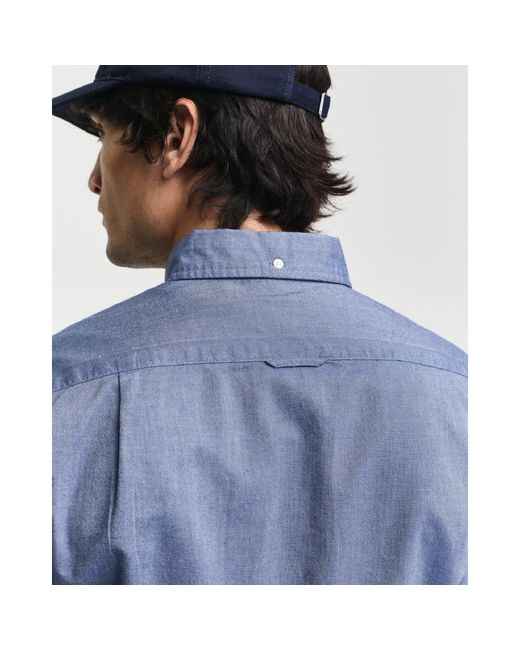 Gant Blue Slim-Fit Classic Oxford Shirt