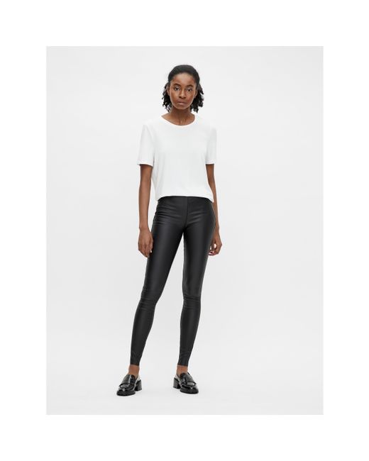 Object Gray Coated Leggings