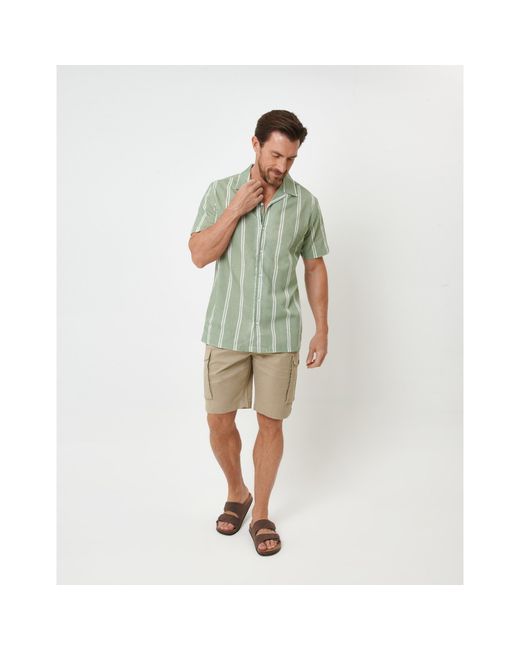 Saltwell Green Short-Sleeve Oxford Shirt for men