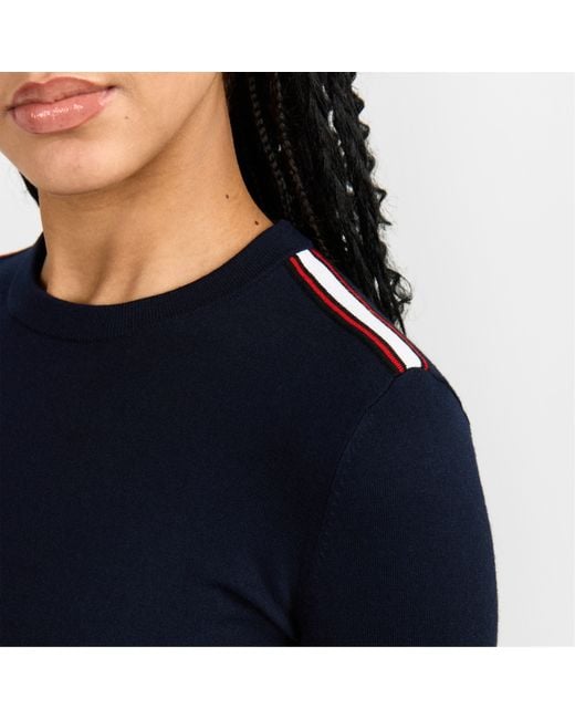 Fusalp Blue Ottavia Crew Neck Jumper