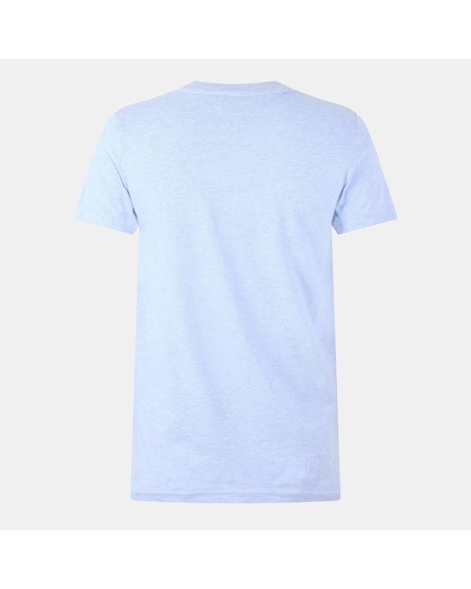 Tommy Hilfiger Blue Logo Crew Neck T Shirt for men