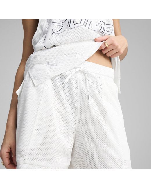 PUMA White Jer-She Short Jogger