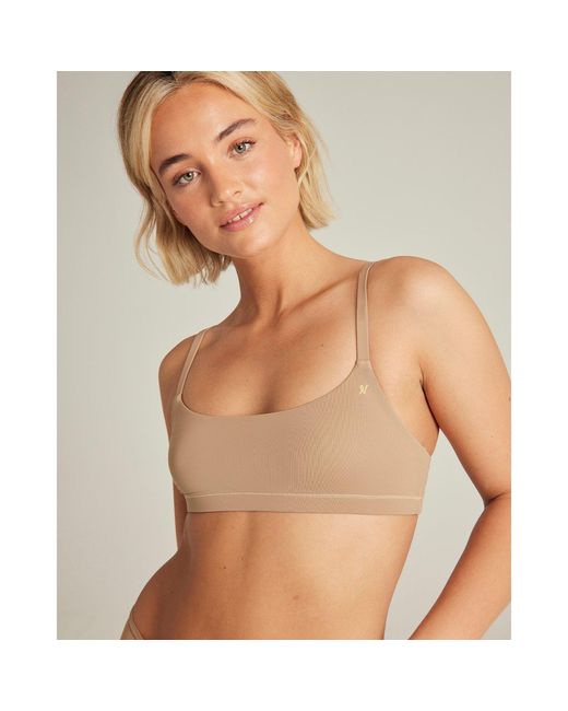 Nudea Multicolor Scoop Neck Bralette Second Skin Stretch