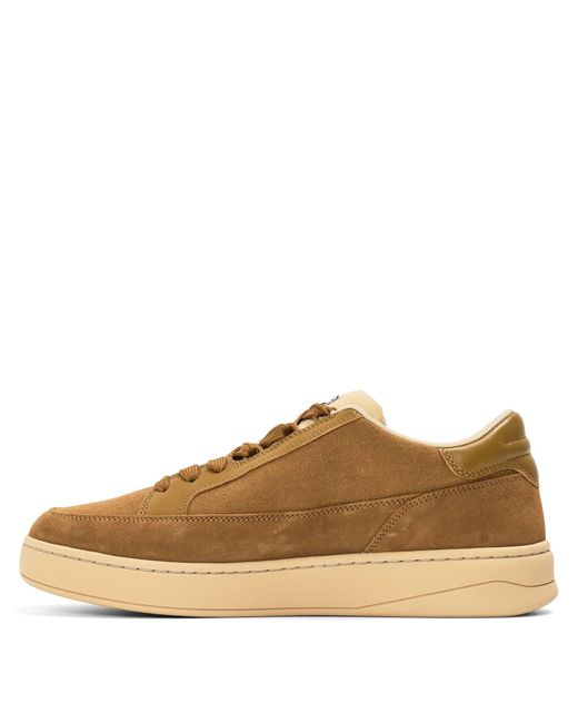 DIESEL Brown Sina Low Top Court Sneakers for men