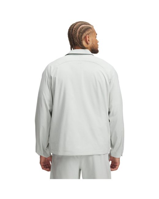 Under Armour Gray Vented Midweight Bomber Jacket for men
