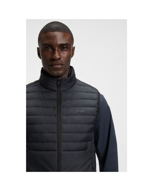 Boss Black Urbanex Quilted Water Resistant Sleeveless Gilet for men