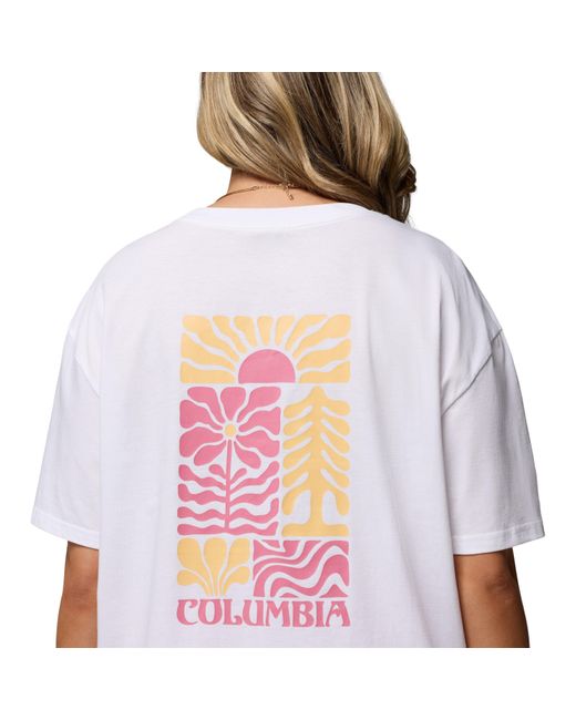 Columbia White Oversized T-Shirt