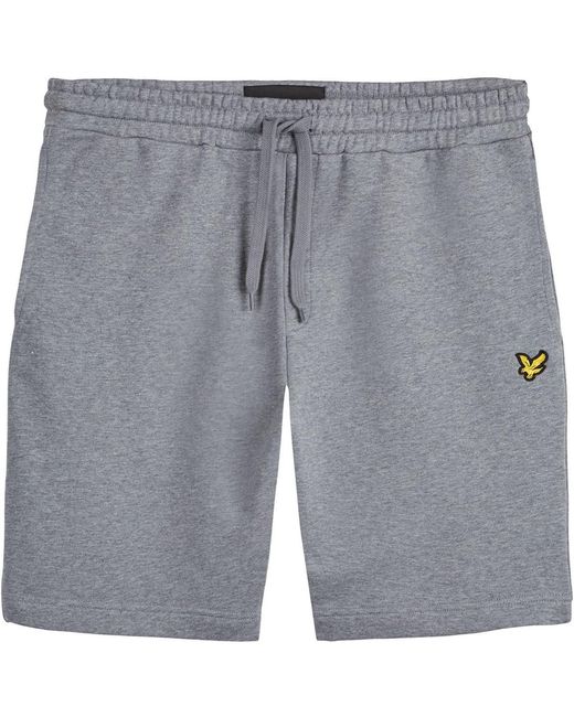 Lyle & Scott Gray Fleece Shorts for men