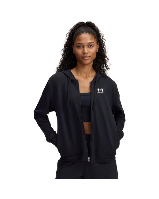 Under Armour Black Round Logo Zip Hoodie