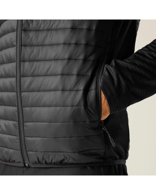 Regatta Black Andreson Hybrid Water-Repellent Bodywarmer for men