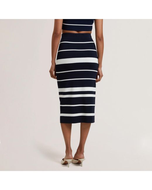 Ted Baker Blue Ted Knit Co-Ord Skirt