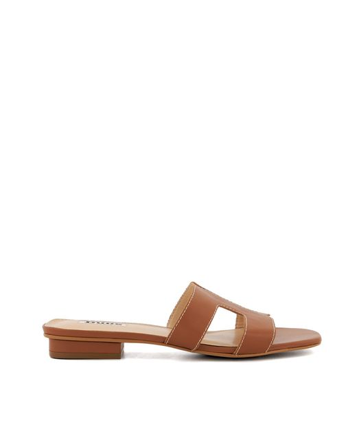 Dune Brown Loupe Sandals