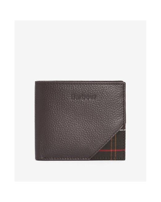 Barbour Gray Tabert Leather Wallet for men