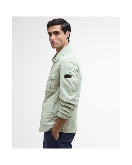 Barbour Green B.Intense Tarnett Structured Zip Harrington Jacket for men