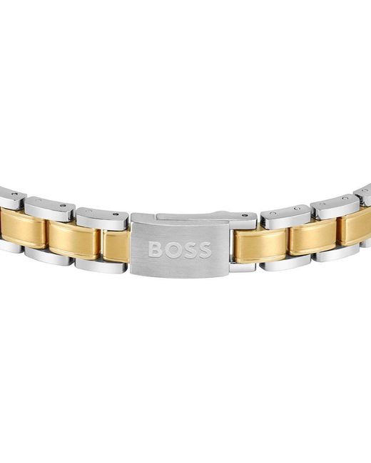 Boss Metallic Gents Metal Link Essentials Bracelet for men