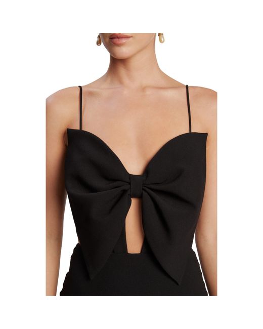 Bardot Black Paula Bow Maxi Dress