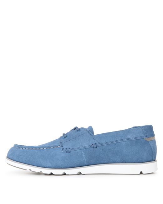 Timberland Blue Grafton Bay Lace Up Dark Boat Shoes for men