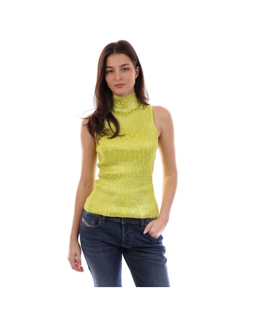 DIESEL Yellow Egeo Maglia Knitted Top
