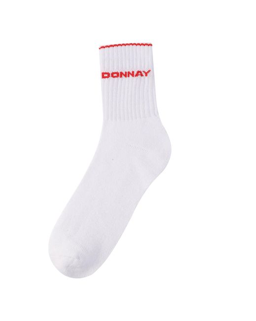 Donnay White 10 Pack Quarter Socks Plus Size 12