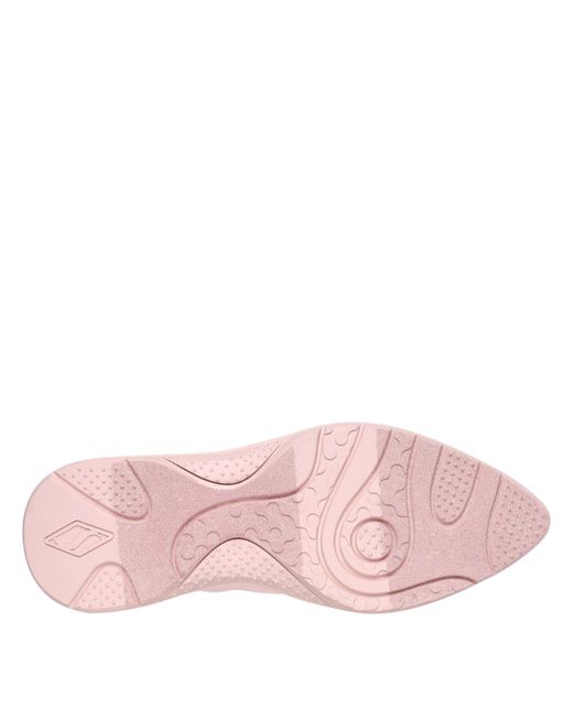Skechers Pink Glossed Hot Melt Embossed Neoprene Low-Top Trainers