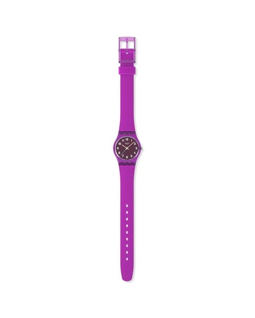 Swatch Purple Essentials Quartz Watch
