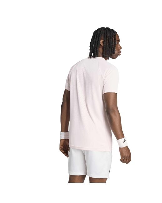 Adidas Pink Us Open Tee Sn63 for men