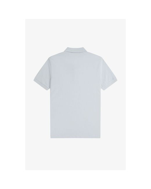 Fred Perry White Plain Polo Shirt for men