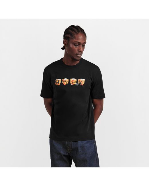 Paul Smith Black Cube Graphic T-Shirt for men