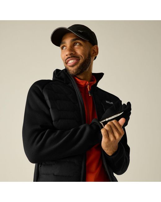 Regatta Black Cyrus Hybrid Insulated Jacket for men