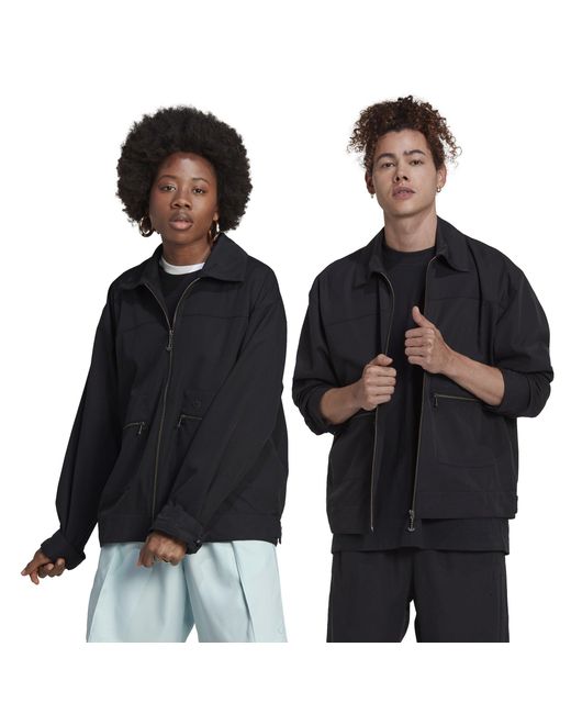 Adidas Originals Blue Adults Adicolour Contemp Long Sleeve Softshell Jacket