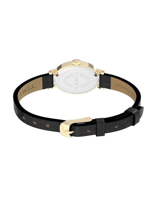 Timex Metallic Cavatina Oval Trend Watch