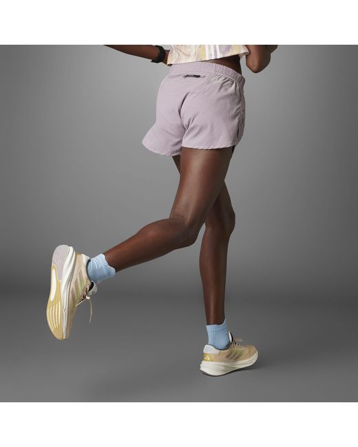 Adidas Purple Performance Running Shorts